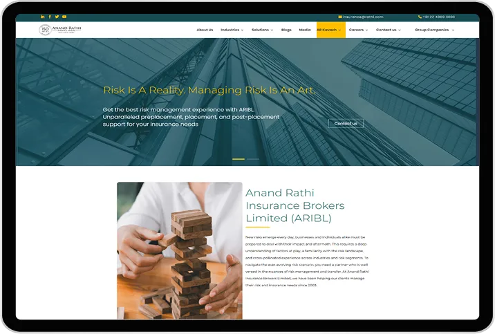 Website Preview Tablet