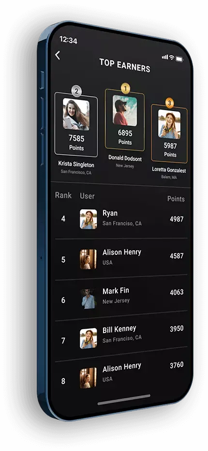 App statistics showing overall monthly data
