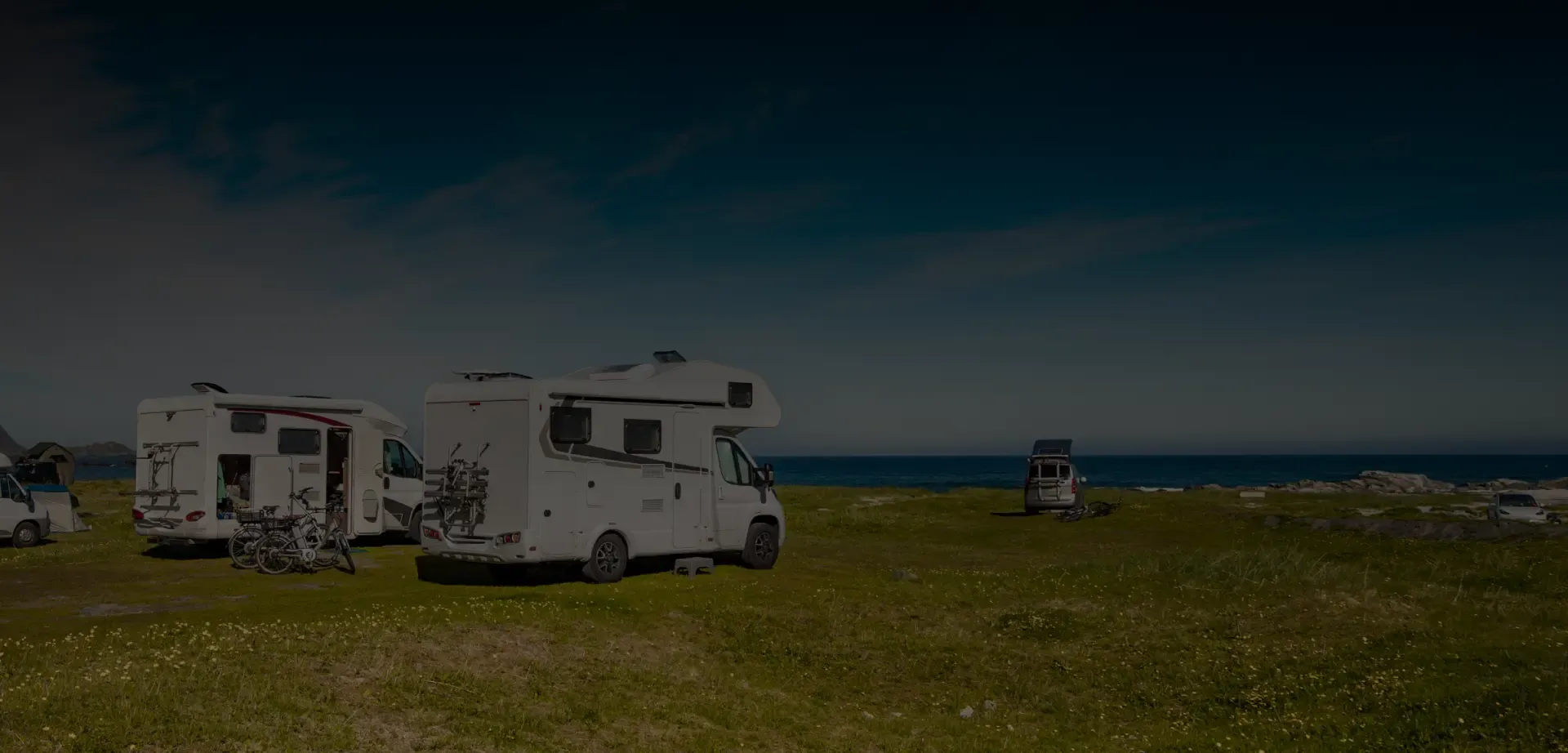 RV Park Banner Background